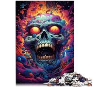 Puzzle 1000 pezzi per adulti teschi cosmici Puzzle 26x38cm Sollievo dello Stress Staycation Uccidi il tempo per i 14 anni e più