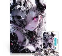 puzzle 1000 pezzi per adulti Teschi della Signora della Morte Giocattolo educativo per l'apprendimento Decorazioni e regali unici per la casa 75x50cm