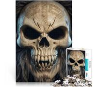 puzzle 1000 pezzi per adulti Teschio dettagliato con zanne Giochi educativi Decorazione della casa è ideale come regalo per tutta la famiglia 38x26cm