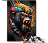 Puzzle 1000 pezzi per adulti The Wild Monkey Puzzle impossibili per adulti dimensioni 50x75cm Gioco interattivo per famiglie, regalo artigianale con opere d'arte colorate