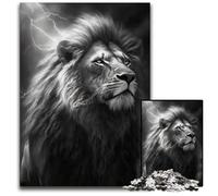 Puzzle 1000 pezzi per adulti Thunder Lion Puzzle impossibile per adulti Gioco interattivo per famiglie, Decorazione fai da te per la casa Sfida mentale Regalo 26X38CM/10,23x14,96 pollici