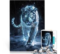puzzle 1000 pezzi per adulti Tigre Bagliore Ghiacciato per il giocattolo di sfida del gioco educativo perché è ideale come regalo per tutta la famiglia 75x50cm