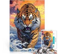 puzzle 1000 pezzi per adulti Tigre d'oro Giocattoli che creano dipendenza e sfidano l'intelligenza del cervello Regali di Babbo Natale segreto 50x70cm