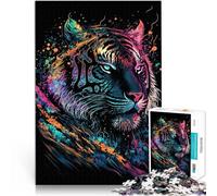 puzzle 1000 pezzi per adulti Tigre esplosiva Giocattoli che creano dipendenza e sfidano l'intelligenza del cervello Buon regalo 38x26cm