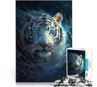 puzzle 1000 pezzi per adulti “tigre magica” Fatto di carta,Adatto a persone dai 14 anni in su Giocattolo sfida Un'opera d'arte。misurare:26x38cm/10.24 x 14.96pollice