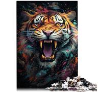 Puzzle 1000 pezzi per adulti Tigri Mutanti Giocattoli fai da te attività divertenti a casa Regalo di compleanno Regalo di viaggio per i 14 anni, 26 x 38 cm