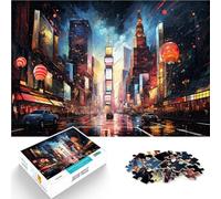 Puzzle 1000 pezzi per adulti Times Square colorato giocattolo educativo ed educativo 26 x 38 cm Anti-stress Vacanze a casa per uccidere il tempo