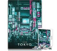 Puzzle 1000 pezzi per adulti Tokyo Cyberpunk in Giappone Bellissimo design Gioco educativo Apprendimento Giocattoli antistress Dimensioni 38x52cm