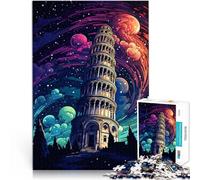 Puzzle 1000 Pezzi per Adulti Torre Pendente di Pisa, Giocattoli educativi, 50 x 75 cm, Anti-Stress per Adolescenti dai 14 Anni