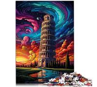 Puzzle 1000 pezzi per Adulti Torre Pendente di Pisa Italia Sollievo dello Stress 19,7 pollici x 29,5 pollici Sollievo dello Stress Soggiorno Trascorrere Il Tempo