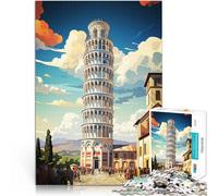 puzzle 1000 pezzi per adulti Torre pendente di Pisa per il giocattolo di sfida del gioco educativo perché è ideale come regalo per tutta la famiglia 70x100cm