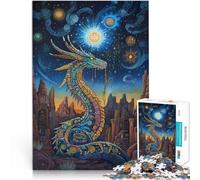 puzzle 1000 pezzi per adulti Totem del drago Aiuta il cervello ad allenare i giocattoli che creano dipendenza per coltivare la pazienza Opera d'arte 52x38cm