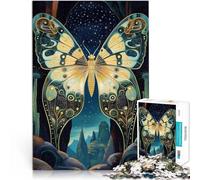 puzzle 1000 pezzi per adulti Totem farfalla fantasy Giocattolo educativo intellettuale decomprimente con poster abbinato e foglio di quiz 52x38cm