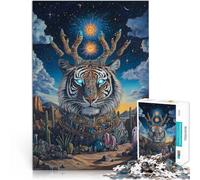 puzzle 1000 pezzi per adulti Totem tigre fantasy per il giocattolo di sfida del gioco educativo è ideale come regalo per tutta la famiglia 38x26cm