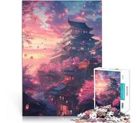 puzzle 1000 pezzi per adulti Tramonto al castello di Himeji 4 Per il divertimento in famiglia Gioco educativo per compleanno e Natale 52x38cm
