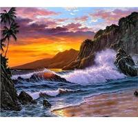 Puzzle 1000 Pezzi per Adulti Tramonto Collina del Mare, Intrattenimento Creativo, puzzle Divertenti Uomo e Donna, Gioco Giocattolo per la Famiglia, Colorato impegnativo per adulti