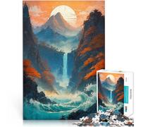 puzzle 1000 pezzi per adulti Tranquility Falls Difficile da completare ma divertente e umoristico offerte come regali per tutta la famiglia 52x38cm