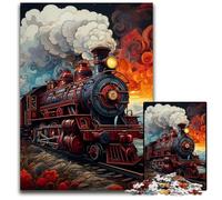 Puzzle 1000 pezzi per adulti, treno colorato, puzzle impossibili per adulti, fai da te, regalo per la casa, gioco rompicapo 26X38CM/10,23x14,96 pollici
