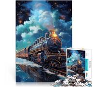 puzzle 1000 pezzi per adulti Treno sulla ferrovia eterea Giocattoli di gioco impegnativi Ogni pezzo è unico - Gioco divertente e stimolante per tutta la famiglia 75x50cm