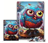 Puzzle 1000 pezzi per adulti, uccelli colorati, puzzle in legno 50x75cm, ideale per gli innamorati, perfetto regalo di Natale, Capodanno, San Valentino