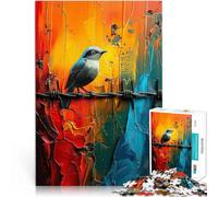 puzzle 1000 pezzi per adulti Uccello sul filo spinato Giocattolo educativo per l'apprendimento perché è ideale come regalo per tutta la famiglia 50x70cm