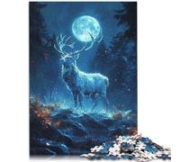 Puzzle 1000 pezzi per adulti Un cervo si trova nella foresta Puzzle educativo 26x38cm Migliorare l'amore tra le coppie per i giovani di 14 anni