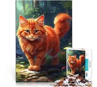 puzzle 1000 pezzi per adulti Un felino curioso Giocattolo educativo intellettuale decomprimente Giocattoli per la decorazione della casa 75x50cm