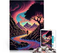 puzzle 1000 pezzi per adulti Un paesaggio di onde luminose Giocattoli da gioco per regalo di famiglia è ideale come regalo per tutta la famiglia 38x26cm