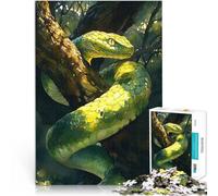 puzzle 1000 pezzi per adulti Un serpente avvolto attorno a un ramo di un albero Gioco di famiglia per e offerte come regali per tutta la famiglia 38x26cm