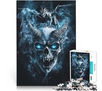 puzzle 1000 pezzi per adulti Un teschio minaccioso Antistress Vacanza in patria Uccidere il tempo è ideale come regalo per tutta la famiglia 38x26cm