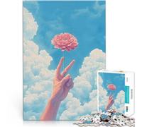 puzzle 1000 pezzi per adulti Una mano si protende dalle nuvole tenendo in mano un'opera d'arte Gioco educativo per famiglie Adatto alle coppie 70x100cm