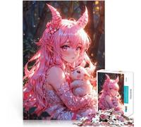 puzzle 1000 pezzi per adulti Una ragazza demone carina Difficile da completare ma divertente e umoristico Migliorare la memoria 38x26cm