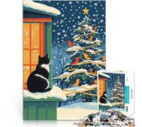 puzzle 1000 pezzi per adulti Una scena di beatitudine natalizia Vacanza a casa: uccidere il tempo è ideale come regalo per tutta la famiglia 52x38cm