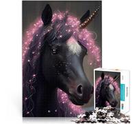puzzle 1000 pezzi per adulti Unicorno Fata Rosa Fatto di cartone per età 14+ Antistress Sfida difficile Regalo per i compleanni misurare:26x38cm/10.24 x 14.96pollice