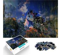 puzzle 1000 pezzi per adulti Unicorno in un campo di fiori Vacanza a casa: uccidere il tempo è ideale come regalo per tutta la famiglia 52x38cm