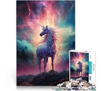 puzzle 1000 pezzi per adulti Unicorno magico Aiuta il cervello ad allenare i giocattoli che creano dipendenza per coltivare la pazienza Un'opera d'arte 75x50cm
