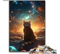 Puzzle 1000 pezzi per adulti Universo dei gatti Puzzle dimensioni 50x75cm Gioco interattivo per famiglie, sfida mentale, giocattolo educativo