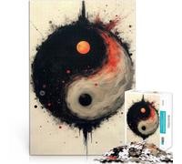 puzzle 1000 pezzi per adulti Universo Yin Yang Antistress Vacanza in patria Uccidere il tempo Lista dei desideri con Babbo Natale 38x26cm