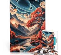 puzzle 1000 pezzi per adulti Valle Celeste dell'Autunno Giocattoli educativi per l'apprendimento Giochi per famiglie Opera d'arte 38x26cm