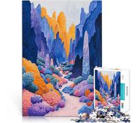 puzzle 1000 pezzi per adulti Valli di colore Giocattoli che creano dipendenza e sfidano l'intelligenza del cervello Un'opera d'arte 52x38cm