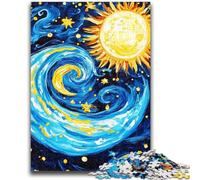 Puzzle 1000 pezzi per adulti Van Gogh Cielo notturno Aiuta il cervello a esercitare Giocattoli avvincenti per coltivare la pazienza Un'opera d'arte 50x75cm