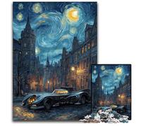 Puzzle 1000 pezzi per adulti Van Gogh Cielo notturno Puzzle in legno Giochi Giocattoli Regalo, Rafforza l'amore tra coppie per età 14+ 50X75CM