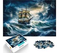 puzzle 1000 pezzi per adulti Veliero e oceano per il giocattolo di sfida del gioco educativo Giocattoli per la decorazione della casa 70x100cm