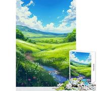 Puzzle 1000 pezzi per adulti Verdant Valley Breeze Giocattoli antistress Ottimo regalo per giochi Gioco educativo Lista dei desideri con Babbo Natale Dimensioni 38x52cm