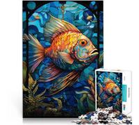 puzzle 1000 pezzi per adulti Vetrata con fata labro Antistress Vacanza in patria Uccidere il tempo perché è ideale come regalo per tutta la famiglia 52x38cm