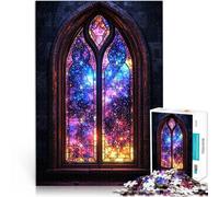 puzzle 1000 pezzi per adulti Vetrata Cosmica Aiuta il cervello ad allenare i giocattoli che creano dipendenza per coltivare la pazienza grande regalo 38x52cm