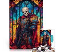 puzzle 1000 pezzi per adulti Vetrata del Paladino Morto per il giocattolo di sfida del gioco educativo Gioco educativo per compleanno e Natale 38x26cm