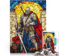 puzzle 1000 pezzi per adulti Vetrata Paladina per il giocattolo di sfida del gioco educativo Migliorare l'amore tra le coppie 75x50cm