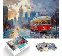 puzzle 1000 pezzi per adulti Viaggio in autobus a Londra Antistress Vacanza in patria Uccidere il tempo Collezione di artisti, Belle arti 52x38cm