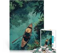 puzzle 1000 pezzi per adulti Viaggio sul fiume Vietnam Difficile da completare ma divertente e umoristico Regali di Babbo Natale segreto 52x38cm